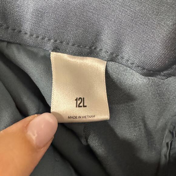 Express Womens Stylist Ankle Super High Rise Light Blue Trouser Pants Size 12L - Picture 8 of 13